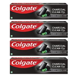 Colgate Charcoal Clean Black Gel whitening Toothpaste, 480 gm (120g x