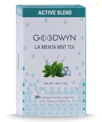 Goodwyn Peppermint (20 Tea Bags) | Caffeine-Free Herbal Tea | Real Pep