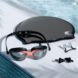Lifelong Silicone Swimming Combo Kit | Waterproof Swim Cap with Earplu