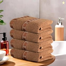 Urbane Home Pack of 4 Cotton Hand/Face Towels for Men & Women | Easily