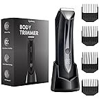 Lifelong Body Trimmer for Men All in One|Private Parts & Body Trimmer for Man|Waterproof Groomer for Chest, Arms, Underarms, Pubic Hair, Legs|Clean Shave Full Body Shaver|Ceramic Blade|100Min Runtime