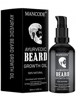 MAN CODE Ayurvedic Beard & Hair Growth Oil, 50Ml | Natural Hair Oil Fo