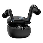 Zebronics in-Ear Wireless Earbuds, 50dB Hybrid ANC, Upto 27 Hrs Backup, Transparency Mode, 13mm Neodymium Magnet Drivers, 3 EQ Modes, Low-Latency Gaming, Quad Mic, BT v6.0 (Monk Pro, Black)