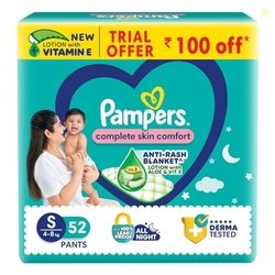 Pampers Complete Skin Comfort Pants, Anti-rash blanket, Lotion with Vi