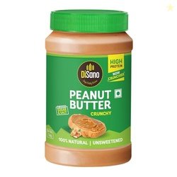 DiSano Natural Crunchy Peanut Butter 1Kg  Unsweetened High Protein Pea