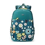 Gear Poppy 19″/24L Large Water Resistant School Bag/Casual Backpack/Daypack/Laptop Bag for Boys/Girls (Green – Blue)