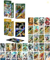 KalamkariX 60PCS Italian Brainrot Cards, Italian Brainrot Toys, Brainr