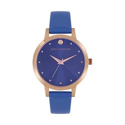 French Connection Leather Analog Blue Dial Women's Watch-Fcn00017J, Ba