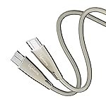 Lifelong Electronics 60W PD USB Type C to Type C Metal Coiled Fast Charging Cable | High Speed Data Cable | Aluminum Alloy & Tangle Free | iPhone 16/15/14, Android, Laptop, Tablet etc. | 1.25M