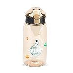 Attro Galaxy Water Bottle a Stylish and Functional 700ml Water Bottlewith Eye-Catching Print & Fruit Infuser Easy to Carry with Grip Handle Airtight,Leakproof,100% Food Grade & Durable-Peanut Brown