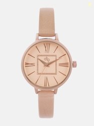 DressBerry Women Rose Gold-Toned Dial Watch MFBTMLDBE3