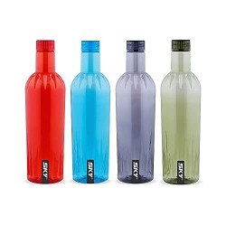 Attro Sky Jewel Unbreakable Pet Fridge Water Bottle,Set Of 4,1000 Ml,C