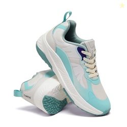 Campus Women Fable Running Shoes S.GRN/Off.WHT - 8UK/India, Multicolou