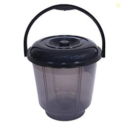 Kuber Industries Colorful Homeware Plastic Bucket - Transparent With L