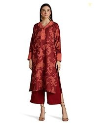 RIVER by Narendra Kumar Premium Designer Women's Paisley Print Kurta K