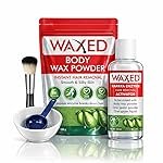 WAXEDâ¢ Body Wax Powder for Women Waxing Set | Instant Hair Removal | Papaya Enzyme Activator | Full Body Wax | 100g Powder + 100ml Activator | With Bowl, Spoon & Brush Included.(Pack of 1)