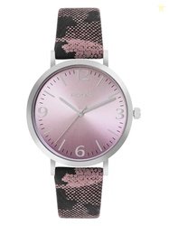 FCUK Analog Purple Dial with Printed Strap Women's Watch-FK00031B