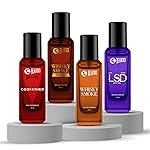 Beardo The Smoke Legacy Pack- Whisky Smoke,Whiskey Smoke Bourbon,GodFather & LSD Perfume for Men (20ml x 4) | Long Lasting Fragrance | Long Lasting Perfume for Men | Gift for Men | Gift for Friend
