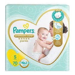 Pampers Premium Care Pant Style Baby Diapers | Small (S size) | 70 Cou