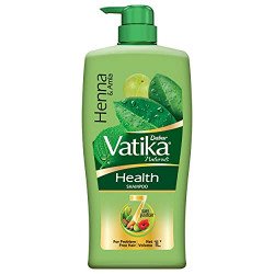 Dabur Vatika Health Shampoo - 1 L | With Henna & Amla | For Strong, Pr