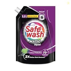 Safewash Front Load Matic Premium Liquid Detergent 3.2L Refill Pouch w