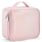 Seagull Flight of Fashion Cosmetic Bag, Makeup Organizer Bag for Home & Travel,Vanity Bag with Dividers for Brushes,Toiletries, Cosmetics – 26 x 23 x 9 cm – Rose Gold – Nylon