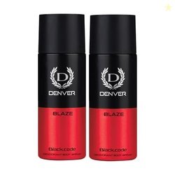 Denver Black code Blaze Deodorant For Men - 150 ML Each Pack of 2