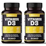 Boldfit Vitamin D3 K2 Supplement With Vitamin D and B12 Supplement for Bone Health Immune Support and Heart Health Daily Vitamin D3 Tablets for Men and Women-240 tablets