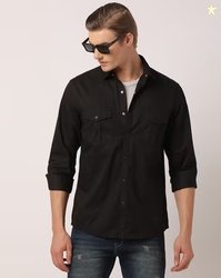JOHN PLAYERS JEANS Men Slim Fit Shirt with Flap Pockets