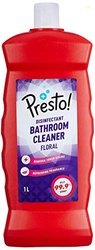 Amazon Brand - Presto! Bathroom Cleaner | Floral | 1 Litre | Suitable