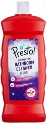 Amazon Brand - Presto! Bathroom Cleaner | Floral | 1 Litre | Suitable