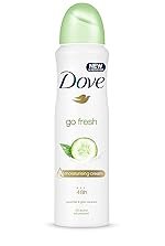 Dove Antiperspirant Cucumber & Green Tea Deodorant, 250ml | Long-Lasting Freshness & Gentle Skin Care For All-Day Protection