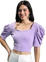 Tokyo Talkies Women’s Solid Regular Fit Tops