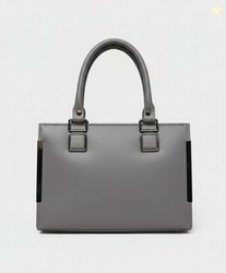 Salwa Grey Women Hand-held Bag Elegant Solid Grey Women Handh...