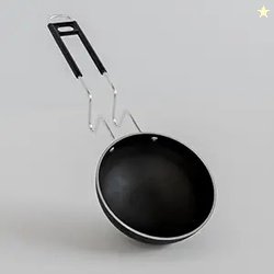 Add2Cart Pre-Seasoned Tadka Pan, Compatible with Gas | Toxin-Free, Che