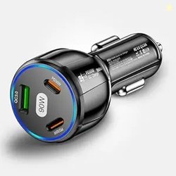 Fast Charging Triple Port USB Adapter for Car with Type-C & QC3.0 | Co