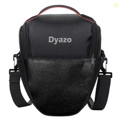 Dyazo Compact Water Resistant Camera Bag/Case with Side Pockets & Adju