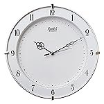 Ajanta Plastic Abstract Wall Clock (28 Cm X 28 Cm X 3.5 Cm, White) – Analog