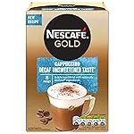 Nescafe Gold Decaf Cappuccino Unsweetened Coffee, 120 g