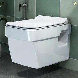 Plantex Commode for Toilet/Ceramic Western Commode - (White)