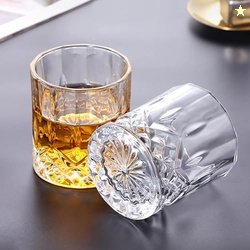 Yinikiz Premium Handcrafted Whiskey Glasses Crystal Cut Scotch Whiskey