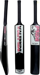 WOLF PRIDE Retro Plus Pink & Black Black Hard Plastic Cricket Bat Size