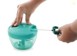 Tosaa Multipurpose Plastic Vegetable Pull Chopper Cutter 402 Steel Gra