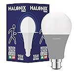 Halonix 15W Motion Sensor Led bulb | Color-6500K White | Auto on- Auto Off light | Motion sensor light | Pack of 1 | Base-B22