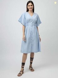 7OUNCE A-Line Flared Sleeve Dress