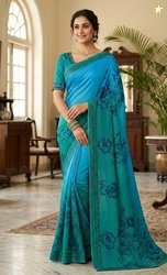 Suti printed saree Floral Print, Striped Daily Wear Pure Cotton Saree