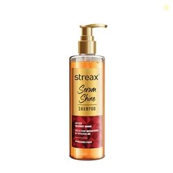 Streax Serum Shine Shampoo, 490ml |Shampoo for Frizzy and Dry Hair |Mi