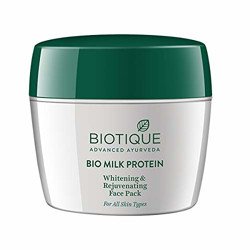 Biotique Milk Protein Instant Glow Brightening Face Pack For All Skin