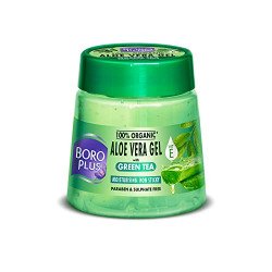 Boroplus Aloe Vera Gel With Green Tea 100% Organic For Skin & Hair, Ri