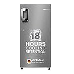 Bosch 226 L, 4 Star, Single Door Refrigerator with Industry’s largest vegetable box & largest Beverage space (CST22S24NI, Fine Steel) | 18 Hour Cooling Retention during powercut, 2.5x Faster Cooling